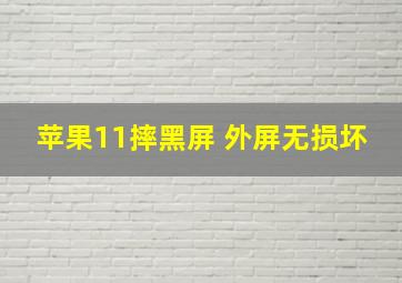 苹果11摔黑屏 外屏无损坏